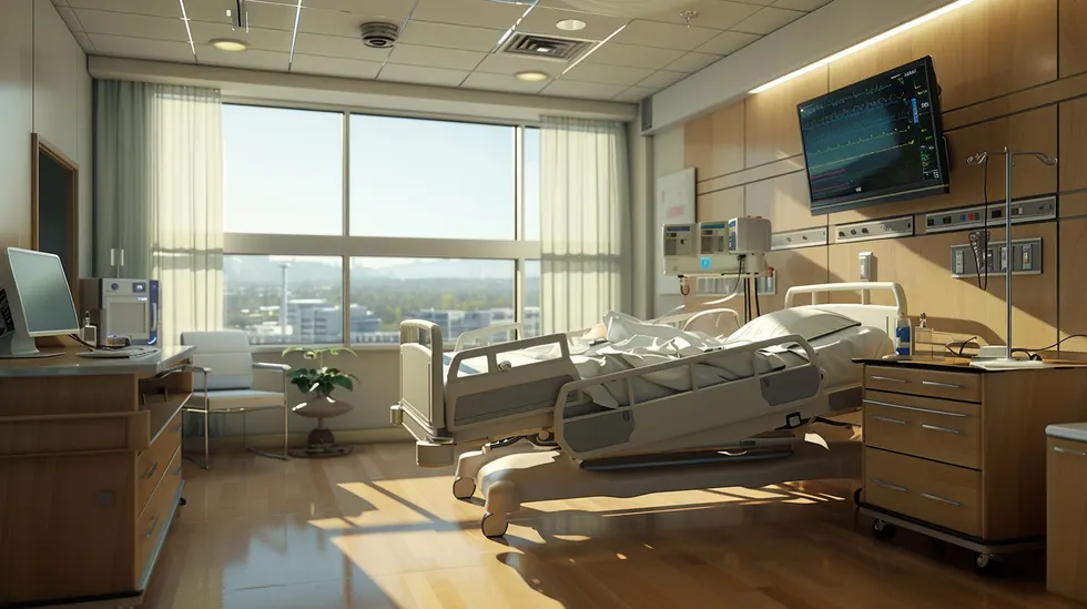 Private patient room at a partner hospital in Tijuana